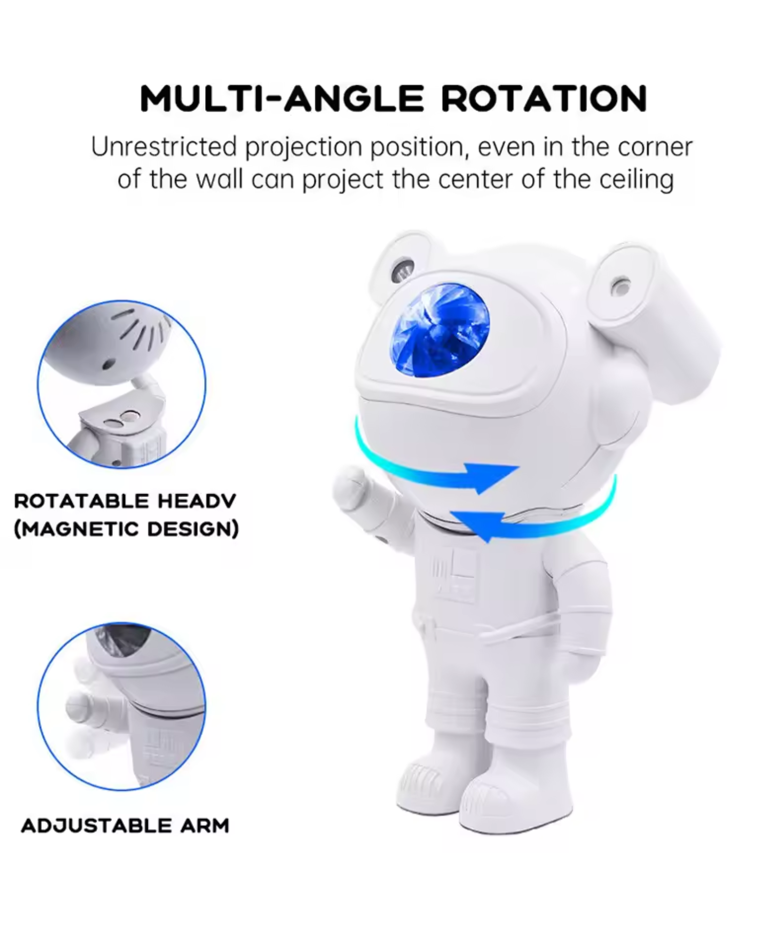 Proyector Galaxia Lámpara LED Astronauta